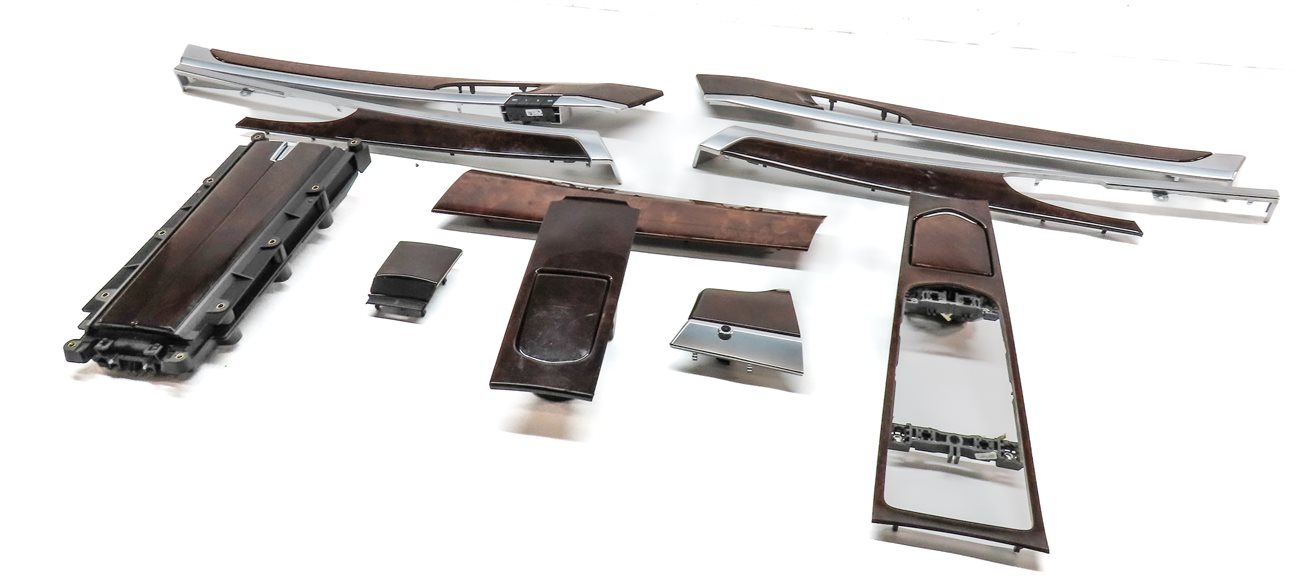 11 PORSCHE PANAMERA 970 G1 INTERIOR DOOR CONSOLE DOOR DASH TRIM SET BURR WALNUT