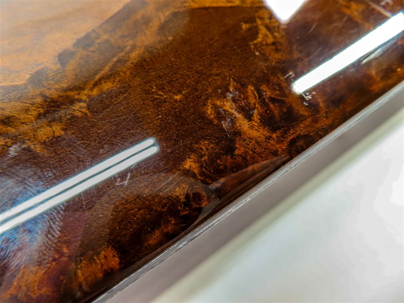 Thumbnail 5: 11 PORSCHE PANAMERA 970 G1 INTERIOR DOOR CONSOLE DOOR DASH TRIM SET BURR WALNUT