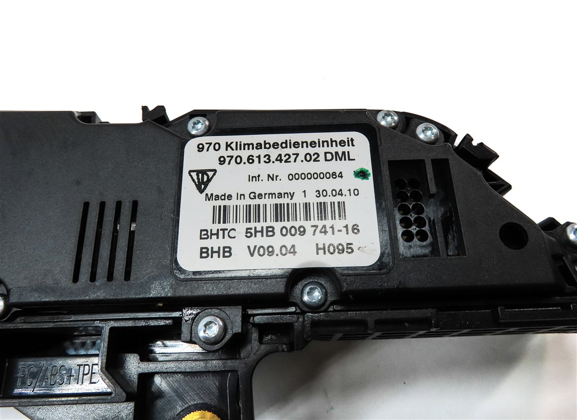 Thumbnail 8: 2010-2013 PORSCHE PANAMERA (970 G1) FRONT TEMPERATURE CONTROL SWITCH PANEL