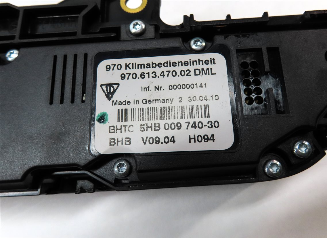 Thumbnail 9: 2010-2013 PORSCHE PANAMERA (970 G1) FRONT TEMPERATURE CONTROL SWITCH PANEL