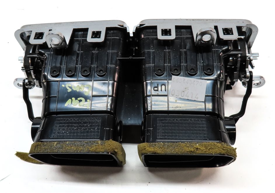 Thumbnail 5: 14 RANGE ROVER (L405) REAR CENTER CONSOLE HEAT AIR AC DUAL VENT (BLACK/SILVER)