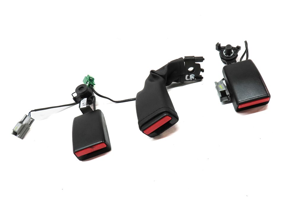 Thumbnail 3: 14 LAND RANGE ROVER L405 REAR LEFT CENTER RIGHT SEATBELT BUCKLE RECEIVER (BLACK)