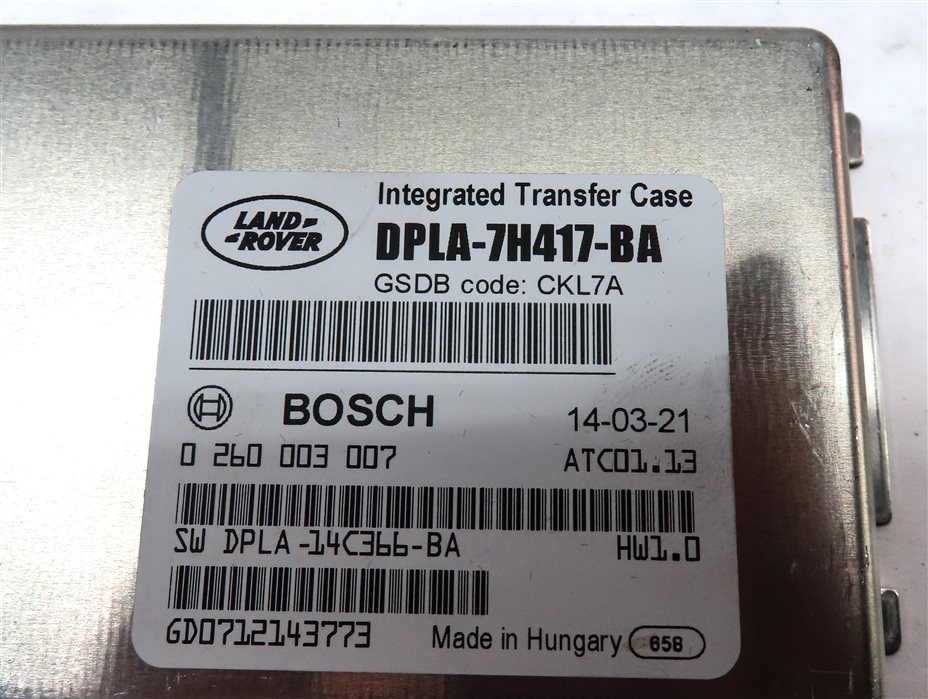 Thumbnail 4: 2014 LAND RANGE ROVER (L405) AWD TRANSFER CASE CONTROL MODULE TCM