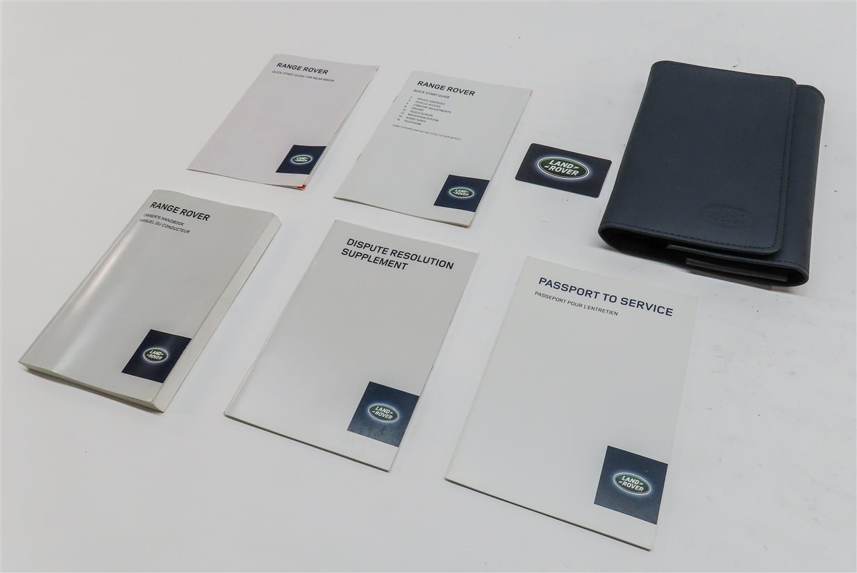 Thumbnail 1: 2014 LAND RANGE ROVER (L405) 5.0L SUPER ENGINE OWNERS MANUAL BOOKLET SET w/ CASE