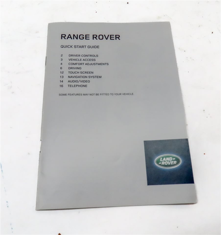 Thumbnail 4: 2014 LAND RANGE ROVER (L405) 5.0L SUPER ENGINE OWNERS MANUAL BOOKLET SET w/ CASE