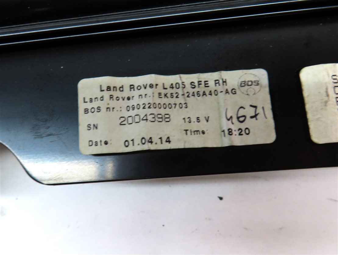 Thumbnail 8: 2014 LAND RANGE ROVER (L405) REAR RIGHT DOOR WINDOW SUNSHADE SUN SHADE ASSEMBLY