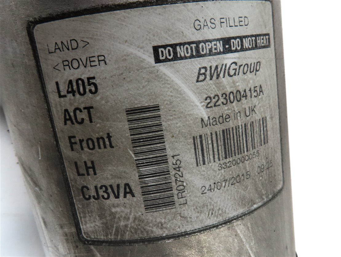 Thumbnail 7: 14-19 RANGE ROVER (L405) LWB SUPERCHARGED LEFT FRONT AIR SUSPENSION SHOCK STRUT