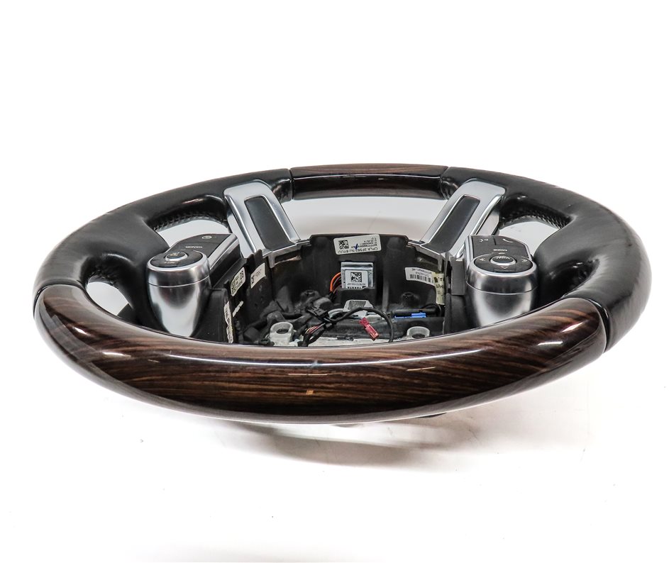 Thumbnail 4: 13-22 LAND RANGE ROVER (L405) 4 SPOKE STEERING WHEEL (BLACK/Madagascar Wood)