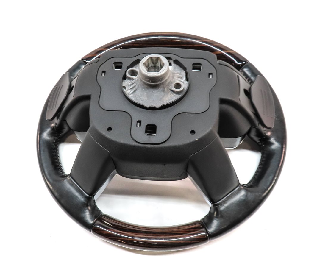 Thumbnail 5: 13-22 LAND RANGE ROVER (L405) 4 SPOKE STEERING WHEEL (BLACK/Madagascar Wood)