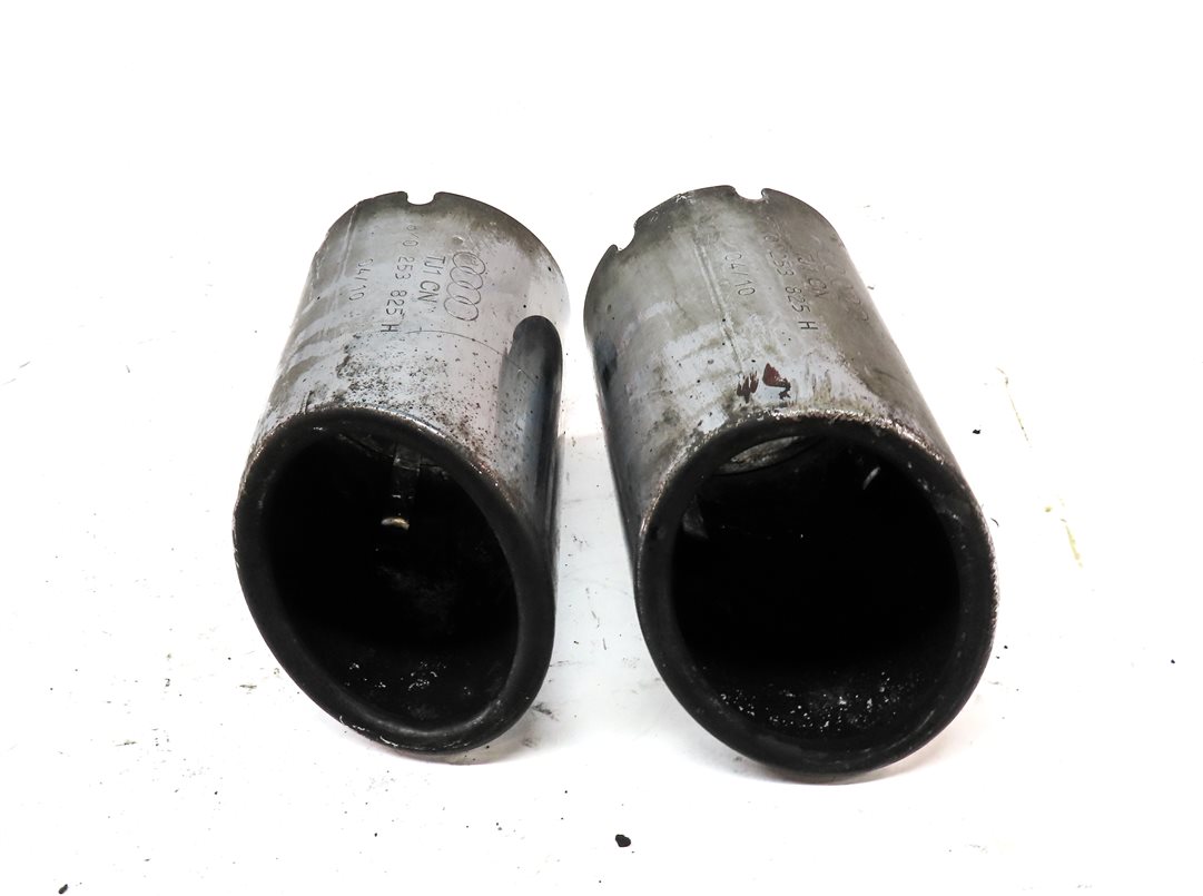 Thumbnail 2: 10-11 2011 AUDI A5 CONVERTIBLE (B8 8T) REAR MUFFLER EXHAUST TIP SET/2 (CHROME)