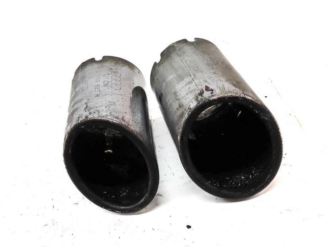Thumbnail 3: 10-11 2011 AUDI A5 CONVERTIBLE (B8 8T) REAR MUFFLER EXHAUST TIP SET/2 (CHROME)