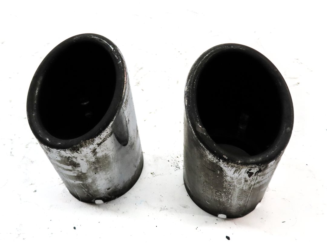 Thumbnail 5: 10-11 2011 AUDI A5 CONVERTIBLE (B8 8T) REAR MUFFLER EXHAUST TIP SET/2 (CHROME)
