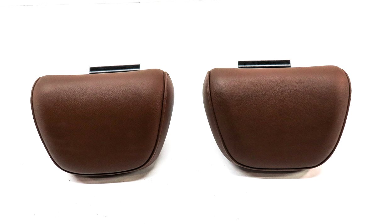 Thumbnail 2: 10-12 AUDI A5 S5 B8 8T REAR LEFT & RIGHT SEAT HEADREST HEAD REST SET/2 (BROWN)