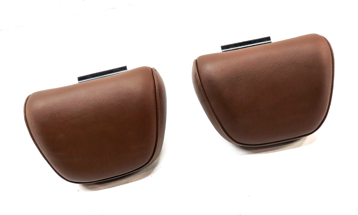 Thumbnail 3: 10-12 AUDI A5 S5 B8 8T REAR LEFT & RIGHT SEAT HEADREST HEAD REST SET/2 (BROWN)