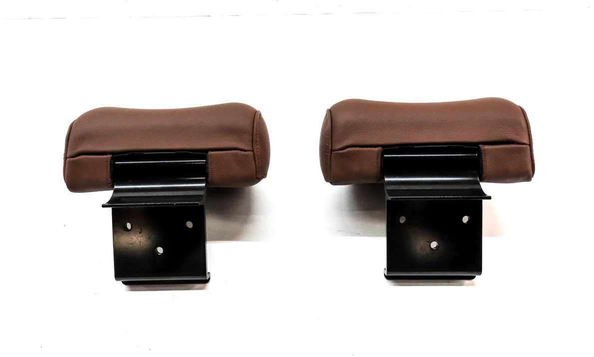 Thumbnail 4: 10-12 AUDI A5 S5 B8 8T REAR LEFT & RIGHT SEAT HEADREST HEAD REST SET/2 (BROWN)