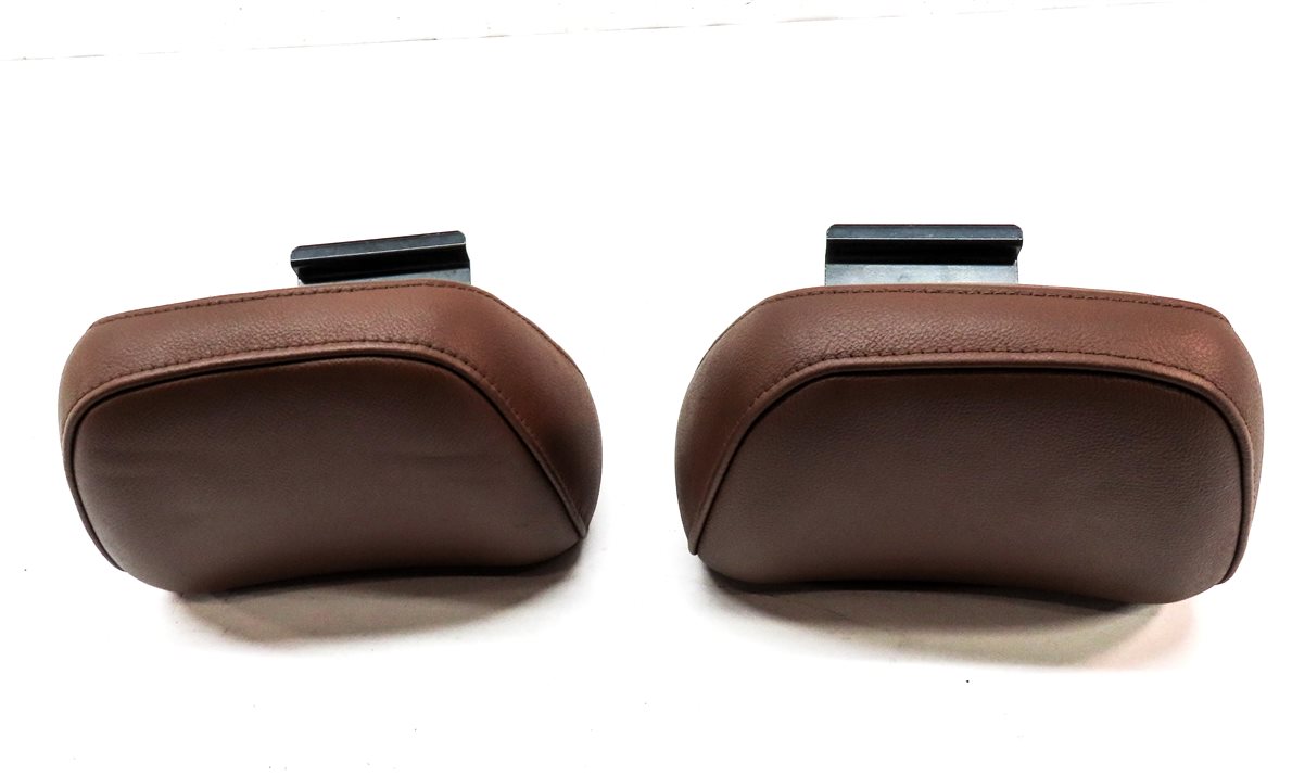 Thumbnail 5: 10-12 AUDI A5 S5 B8 8T REAR LEFT & RIGHT SEAT HEADREST HEAD REST SET/2 (BROWN)