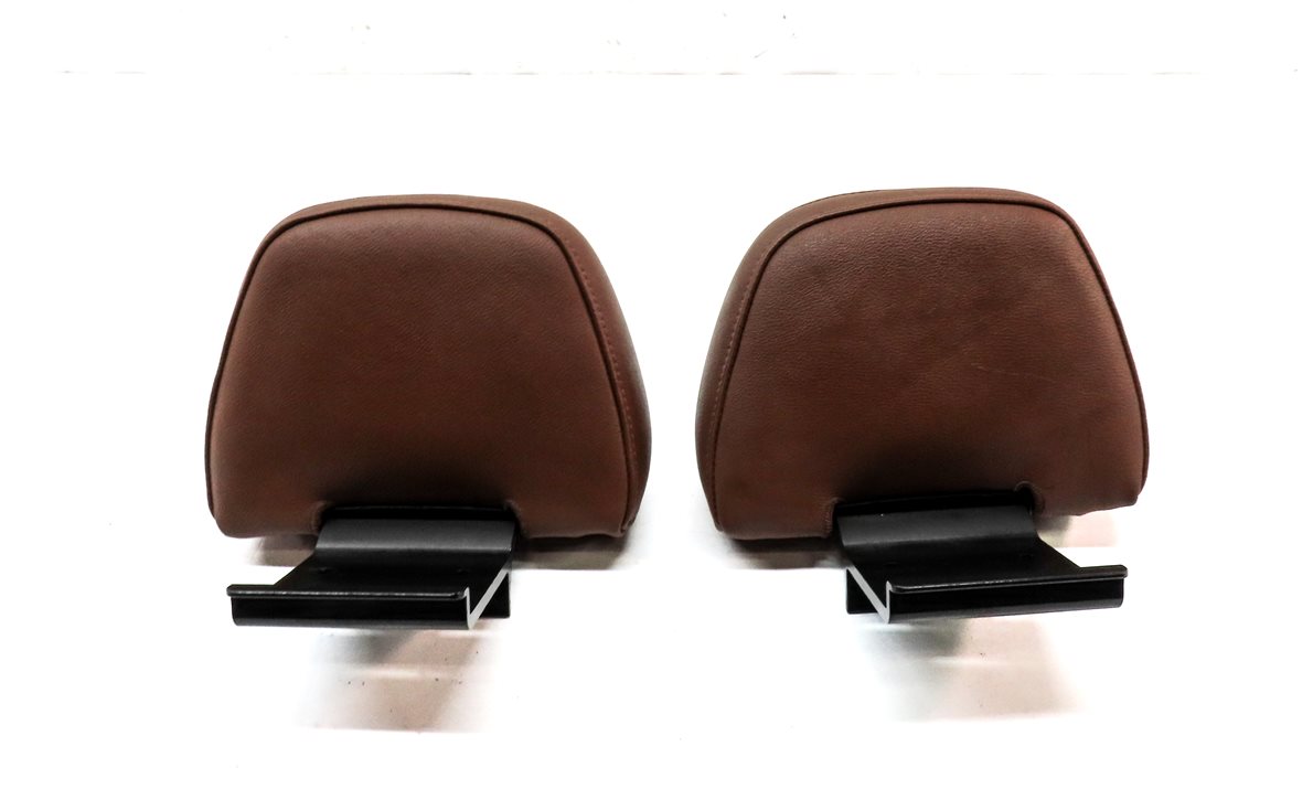 Thumbnail 6: 10-12 AUDI A5 S5 B8 8T REAR LEFT & RIGHT SEAT HEADREST HEAD REST SET/2 (BROWN)