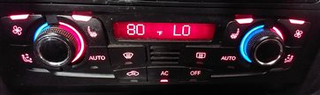 Thumbnail 2: 08-13 A4 S4 A5 S5 Q5 B8 8K 8T FRONT HEATER A/C TEMPERATURE CLIMATE CONTROL PANEL