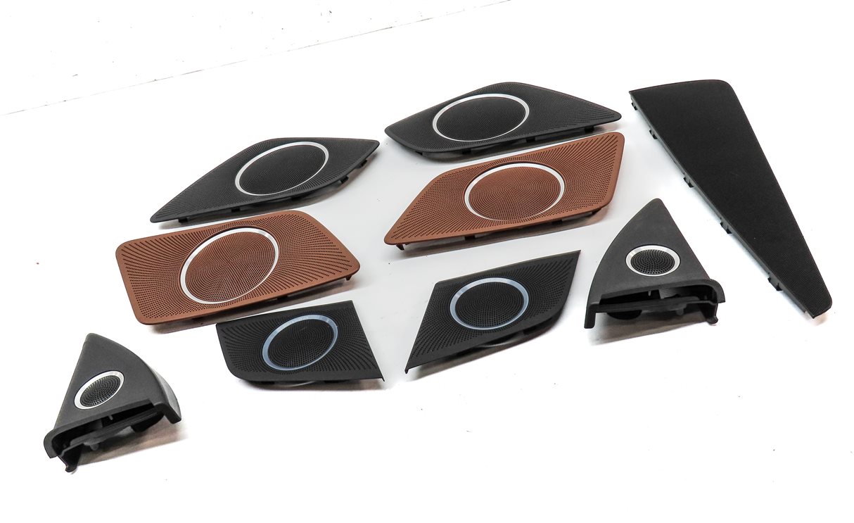 Thumbnail 3: 2011 AUDI A5 CONVERTIBLE (B8 8T) BANG & OLUFSEN AUDIO SPEAKER GRILLE COVER SET/9