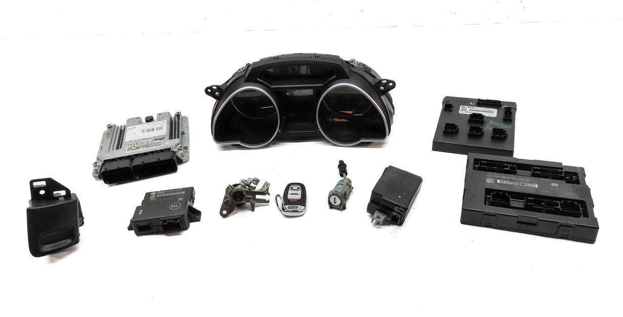 Thumbnail 2: 2011 AUDI A5 B8 8T 2.0L TURBO CAEB ENGINE ECM BCM IMMOBILIZER MODULE SET