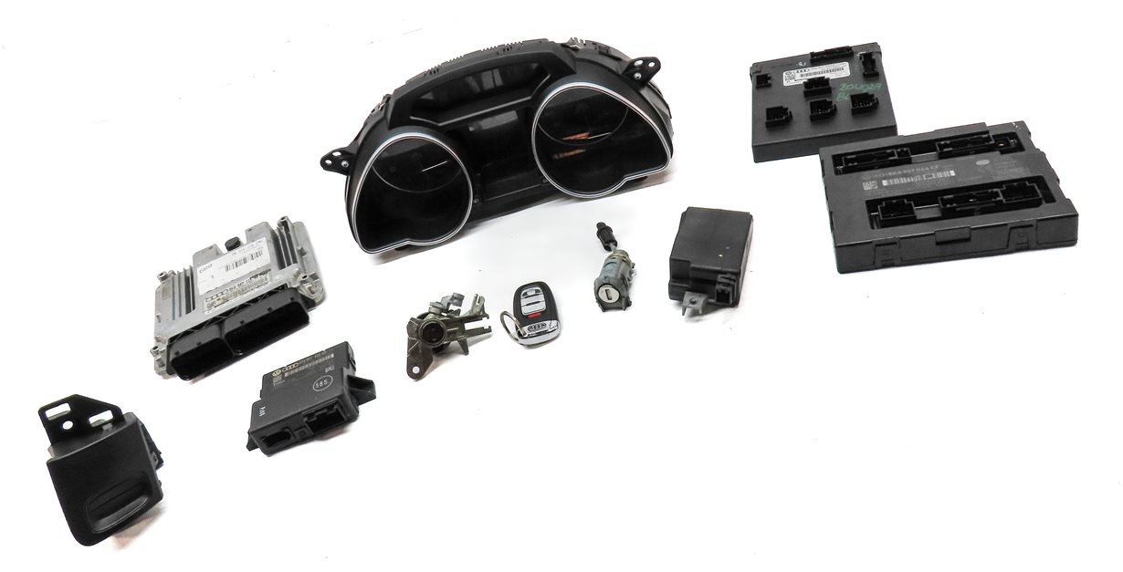 Thumbnail 3: 2011 AUDI A5 B8 8T 2.0L TURBO CAEB ENGINE ECM BCM IMMOBILIZER MODULE SET