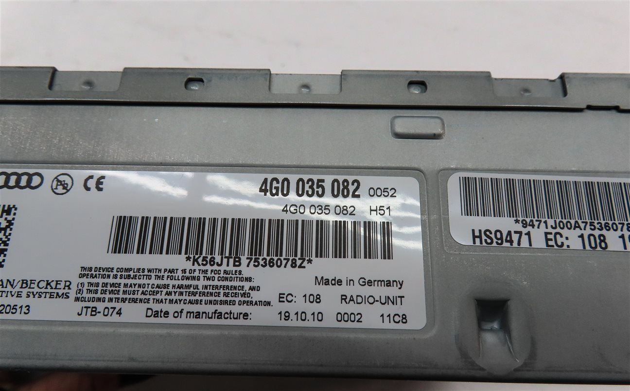 Thumbnail 5: 2011 AUDI A5 CONVERTIBLE (B8 8T) RADIO STEREO AUDIO SOUND SYSTEM RECEIVER MODULE