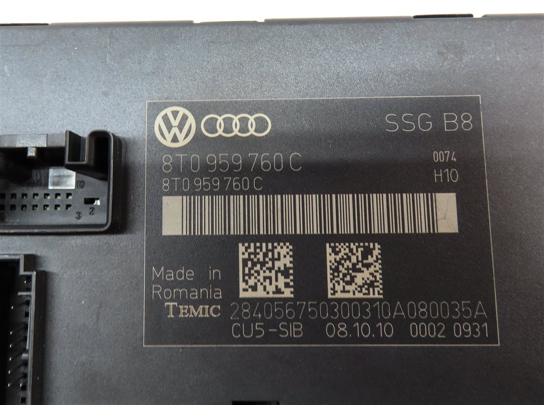 Thumbnail 4: 10-17 AUDI A5 B8 8T FRONT LEFT OR RIGHT MEMORY (NON SPORT) SEAT CONTROL MODULE
