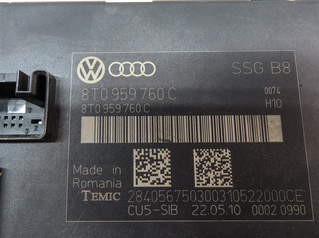 Thumbnail 4: 10-17 AUDI A5 B8 8T FRONT LEFT OR RIGHT MEMORY (NON SPORT) SEAT CONTROL MODULE