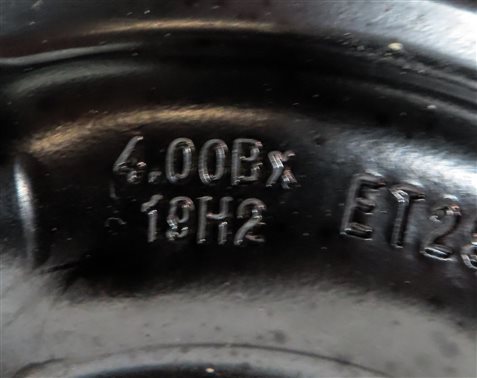 Thumbnail 7: 2009-2017 AUDI A4 S4 A5 S5 (B8 8K 8T) 19x4 INCH SPARE TIRE WHEEL RIM