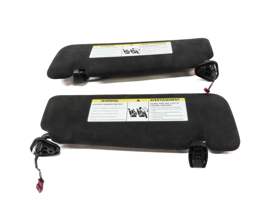 Thumbnail 5: 12-19 BMW 640i 650i M6 F06 F12 LEFT/RIGHT SUNVISOR SET (ALCANTARA ANTHRACITE)