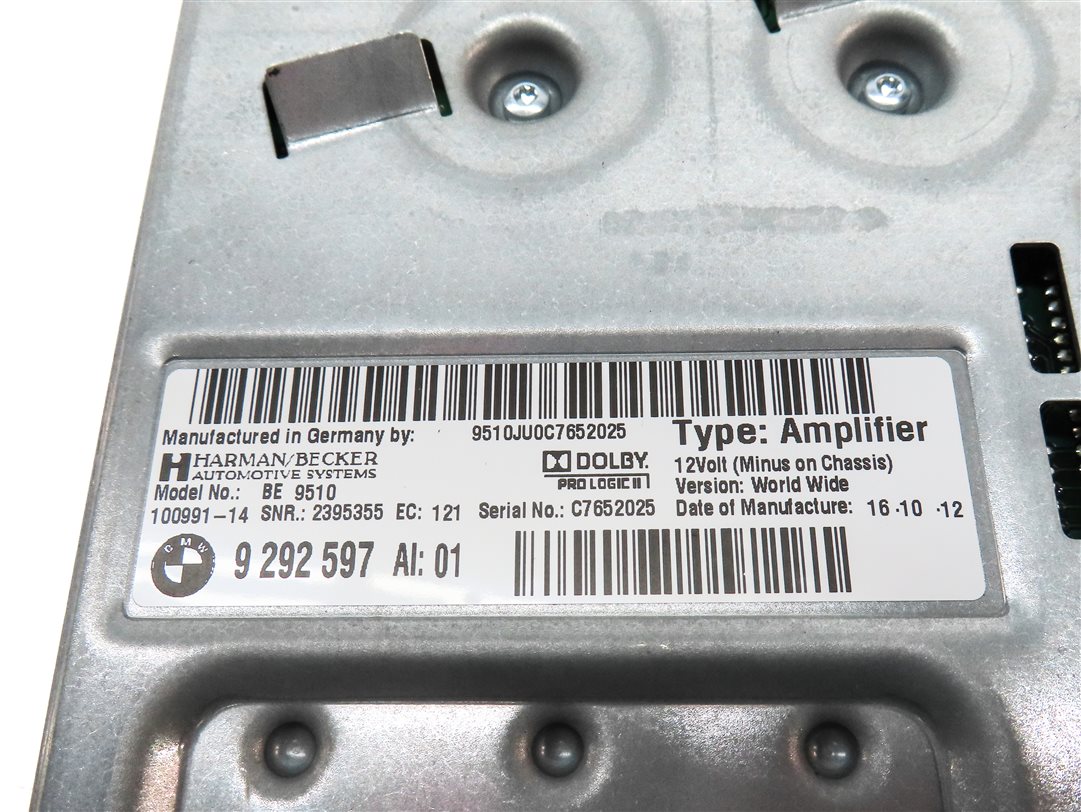 Thumbnail 5: 11-14 BMW 5 6 SERIES M5 M6 (F06 F10 F12 F13) STEREO HARMAN AUDIO AMP AMPLIFIER