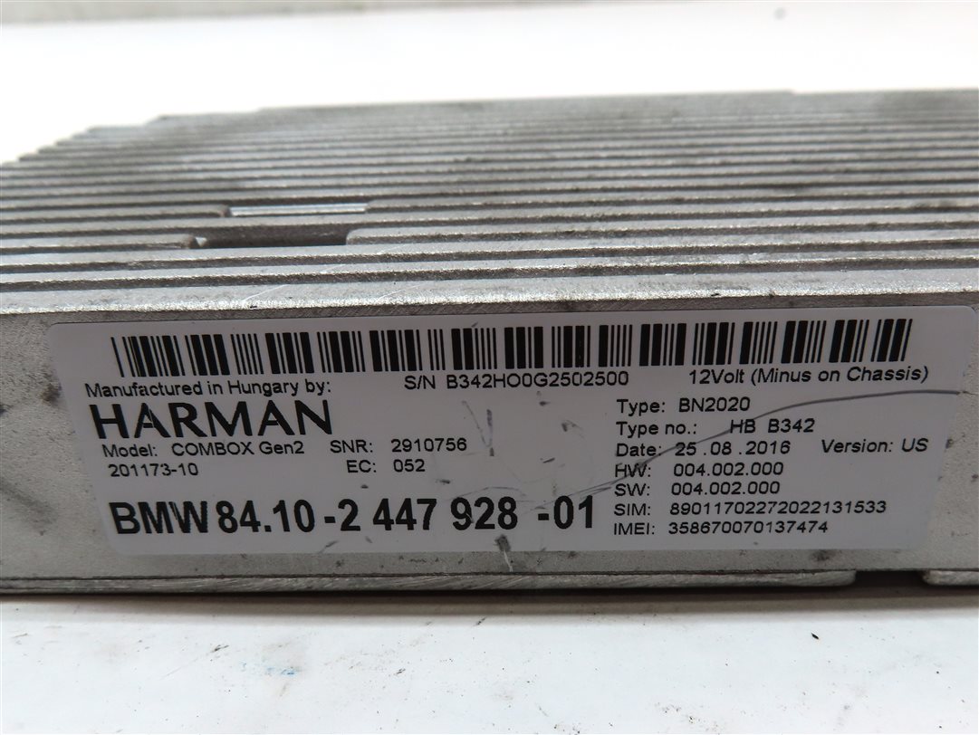Thumbnail 4: 2013 BMW 650i GRAN COUPE (F06) BLUETOOTH TELEMATIC COMBOX CONTROL MODULE