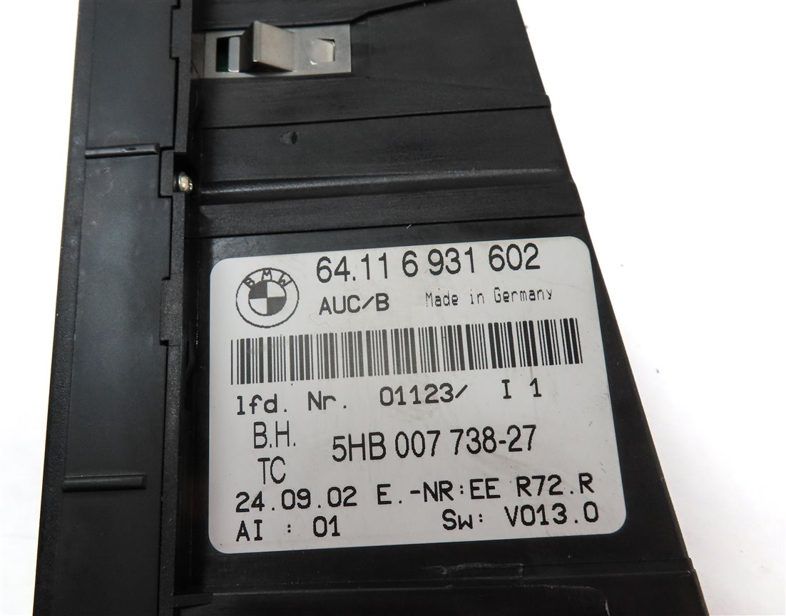 Thumbnail 6: 99-06 BMW 323i 325i 328i 330i (E46) FRONT HEATER A/C CLIMATE TEMPERATURE CONTROL