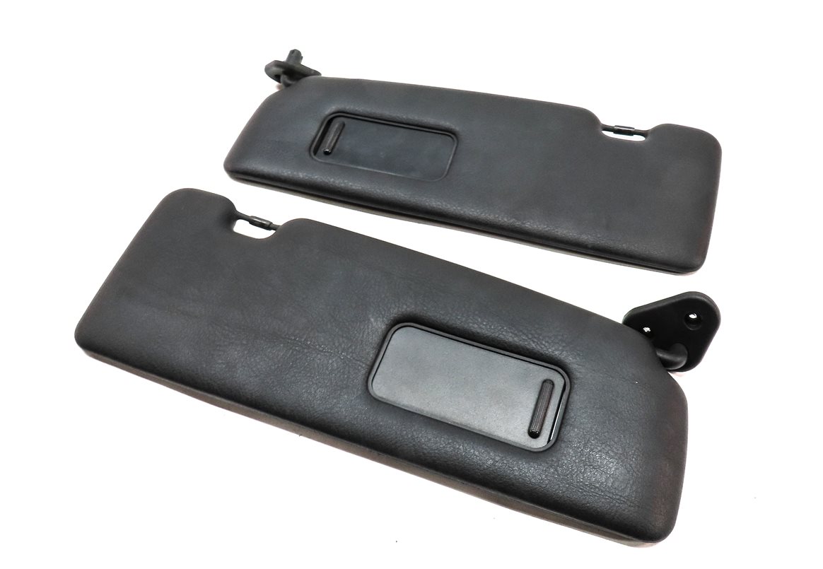 01-06 BMW 3 SERIES M3 (E46) CONVERTIBLE FRONT LEFT RIGHT SUN VISOR SET 2 (BLACK)