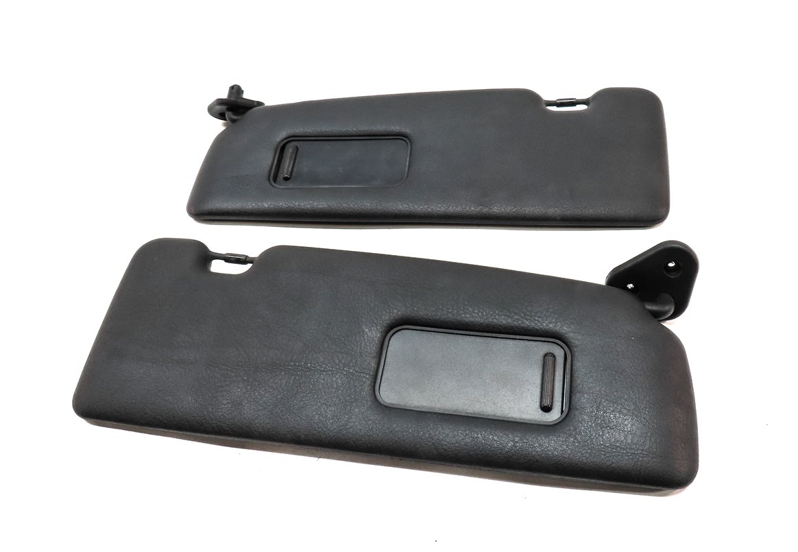 Thumbnail 2: 01-06 BMW 3 SERIES M3 (E46) CONVERTIBLE FRONT LEFT RIGHT SUN VISOR SET 2 (BLACK)