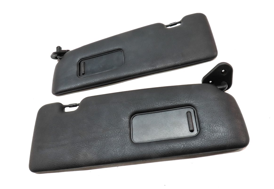 Thumbnail 3: 01-06 BMW 3 SERIES M3 (E46) CONVERTIBLE FRONT LEFT RIGHT SUN VISOR SET 2 (BLACK)