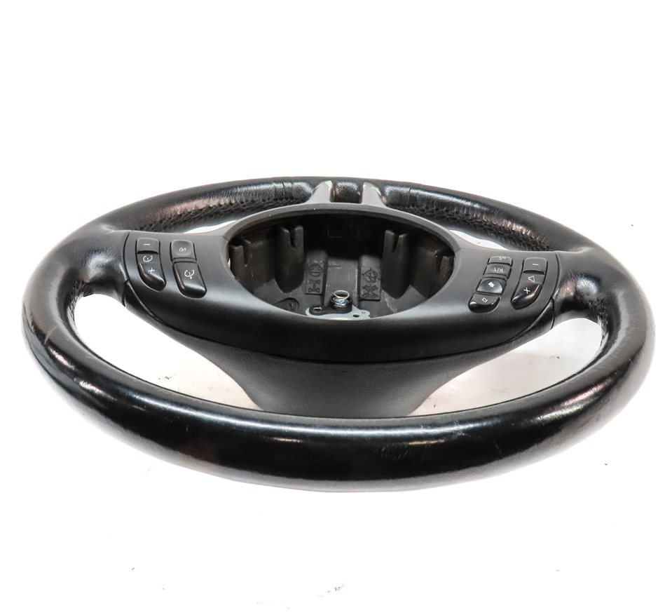 Thumbnail 4: 01-06 BMW 3 SERIES (E46) 3 SPOKE SPORT STEERING WHEEL w/ SWITCH BUTTONS (BLACK)