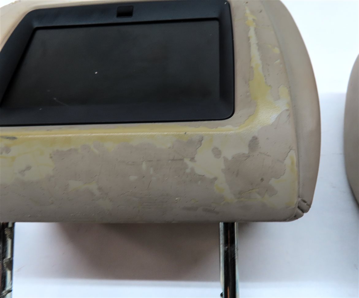 Thumbnail 10: 06-12 RANGE ROVER SPORT L320 FRONT LEFT & RIGHT HEADREST SET 2 w/ SCREEN (IVORY)