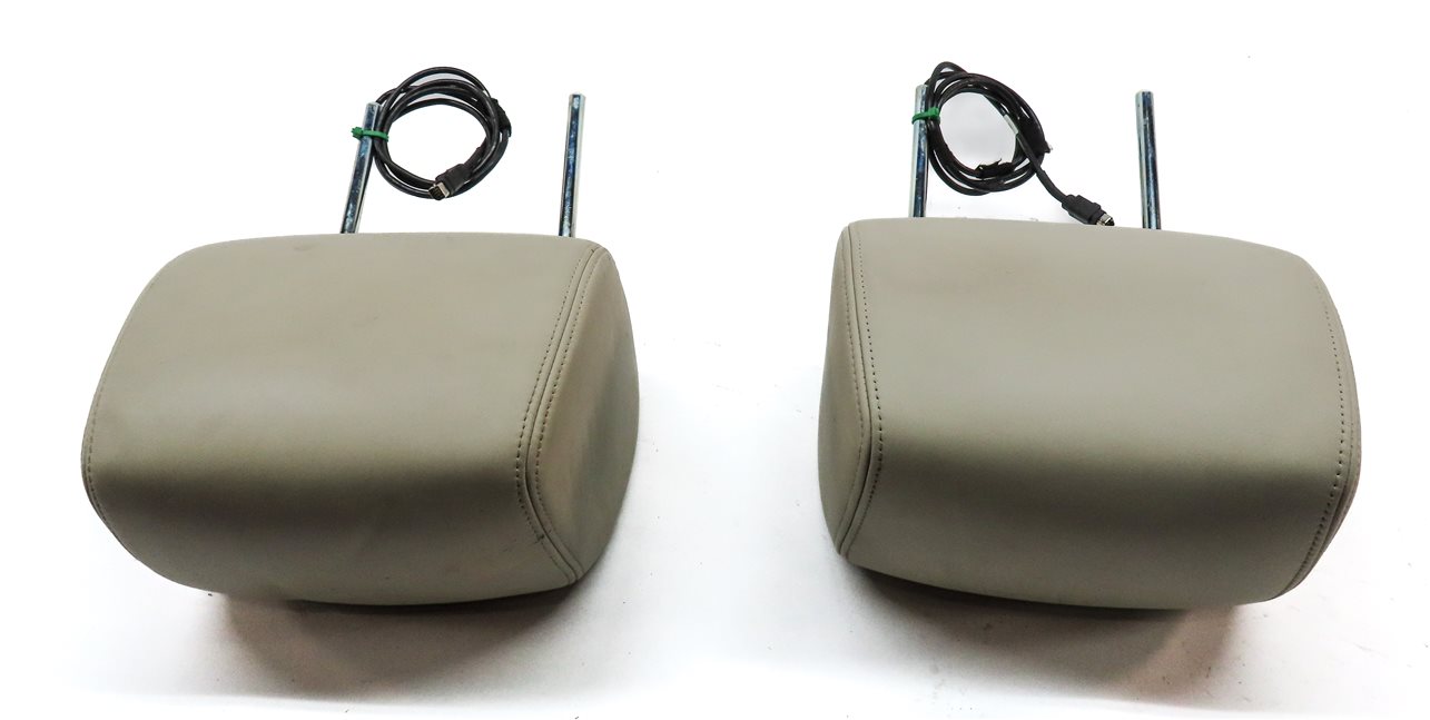 Thumbnail 6: 06-12 RANGE ROVER SPORT L320 FRONT LEFT & RIGHT HEADREST SET 2 w/ SCREEN (IVORY)