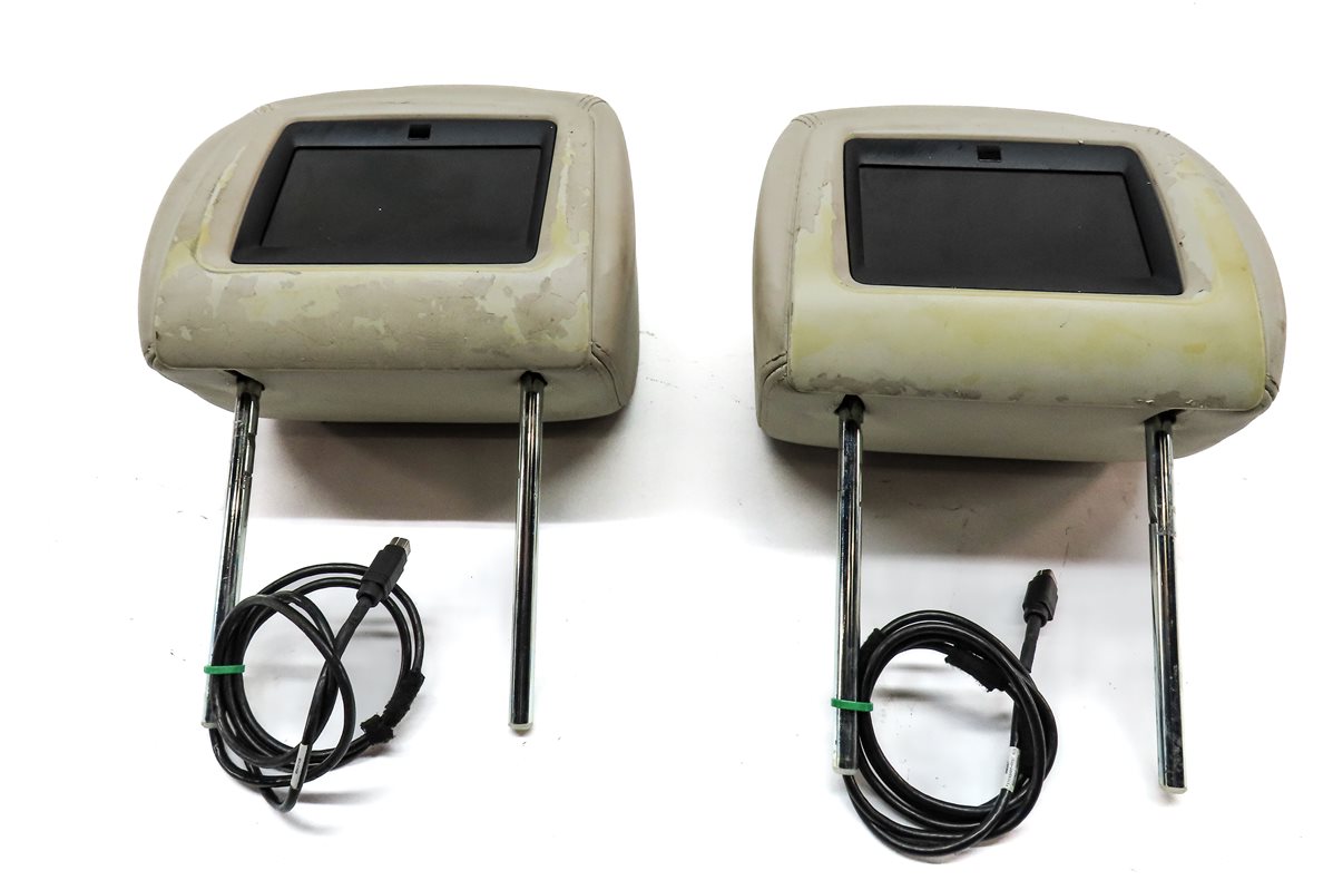 Thumbnail 8: 06-12 RANGE ROVER SPORT L320 FRONT LEFT & RIGHT HEADREST SET 2 w/ SCREEN (IVORY)