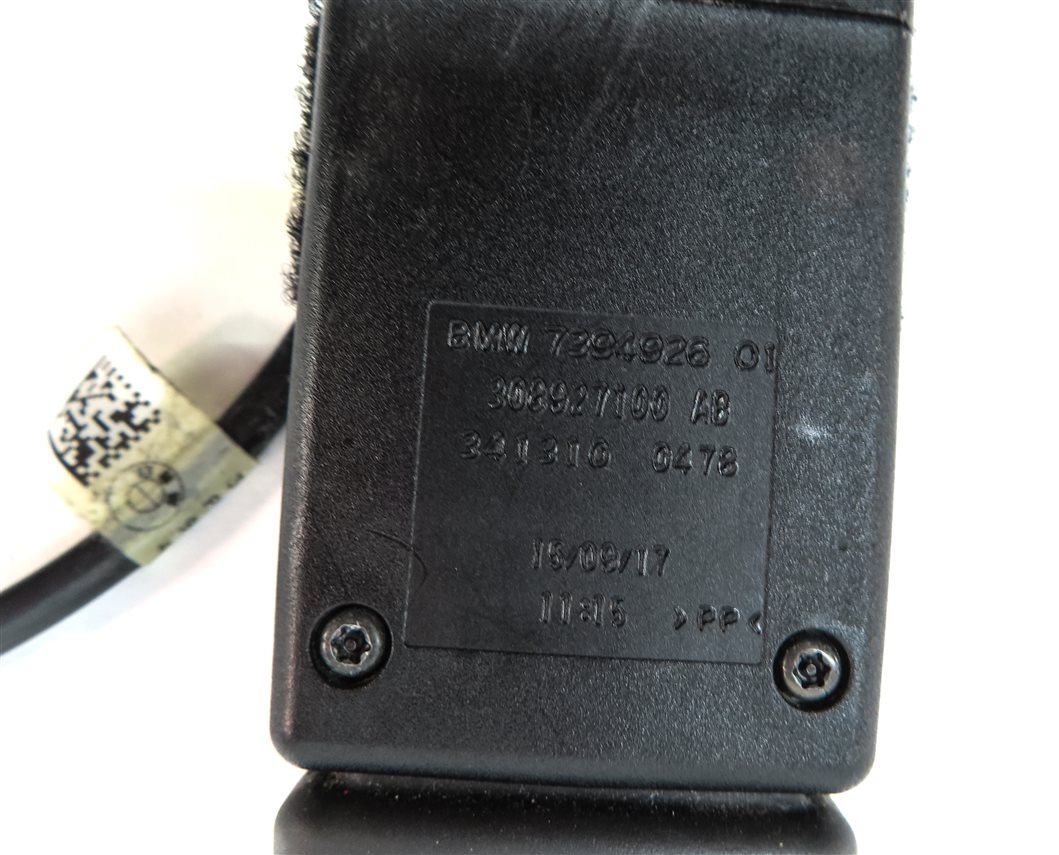 Thumbnail 6: 15-18 BMW X3 X4 (F25 F26) FRONT LEFT DRIVER SEATBELT SEAT BELT BUCKLE RECEIVER