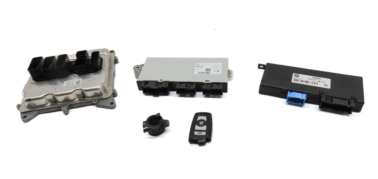 Thumbnail 2: 13-18 BMW 328i 428i 528i X3 X4 (F30 F32) 2.0L N26 ENGINE DME BCM MODULE KEY SET