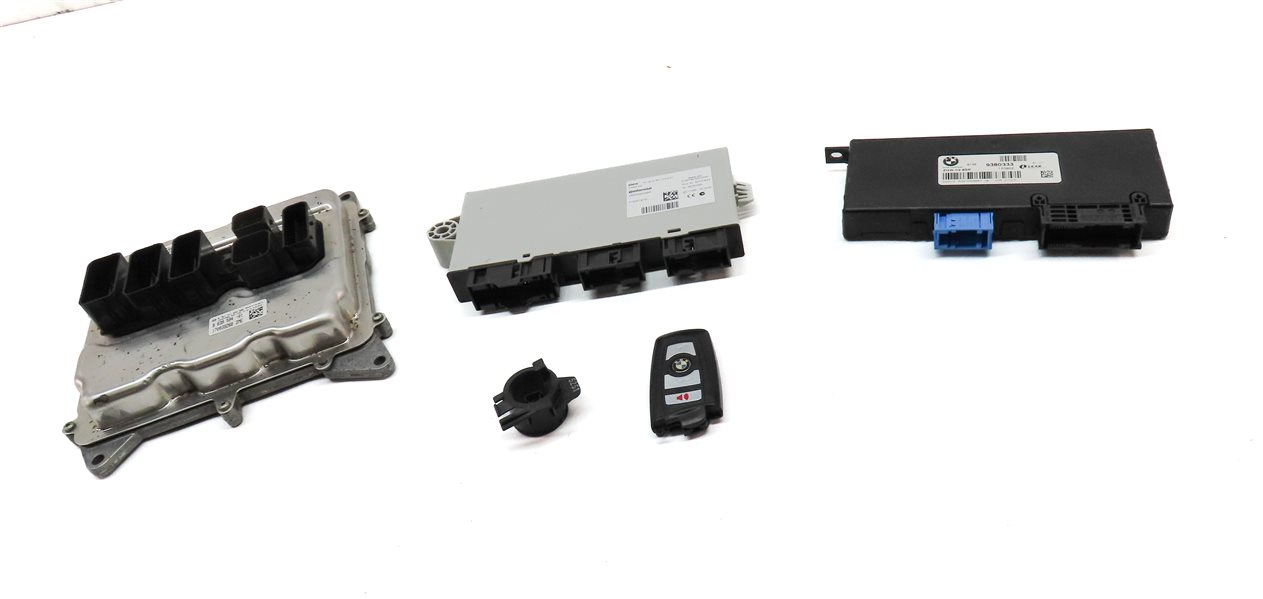 Thumbnail 3: 13-18 BMW 328i 428i 528i X3 X4 (F30 F32) 2.0L N26 ENGINE DME BCM MODULE KEY SET