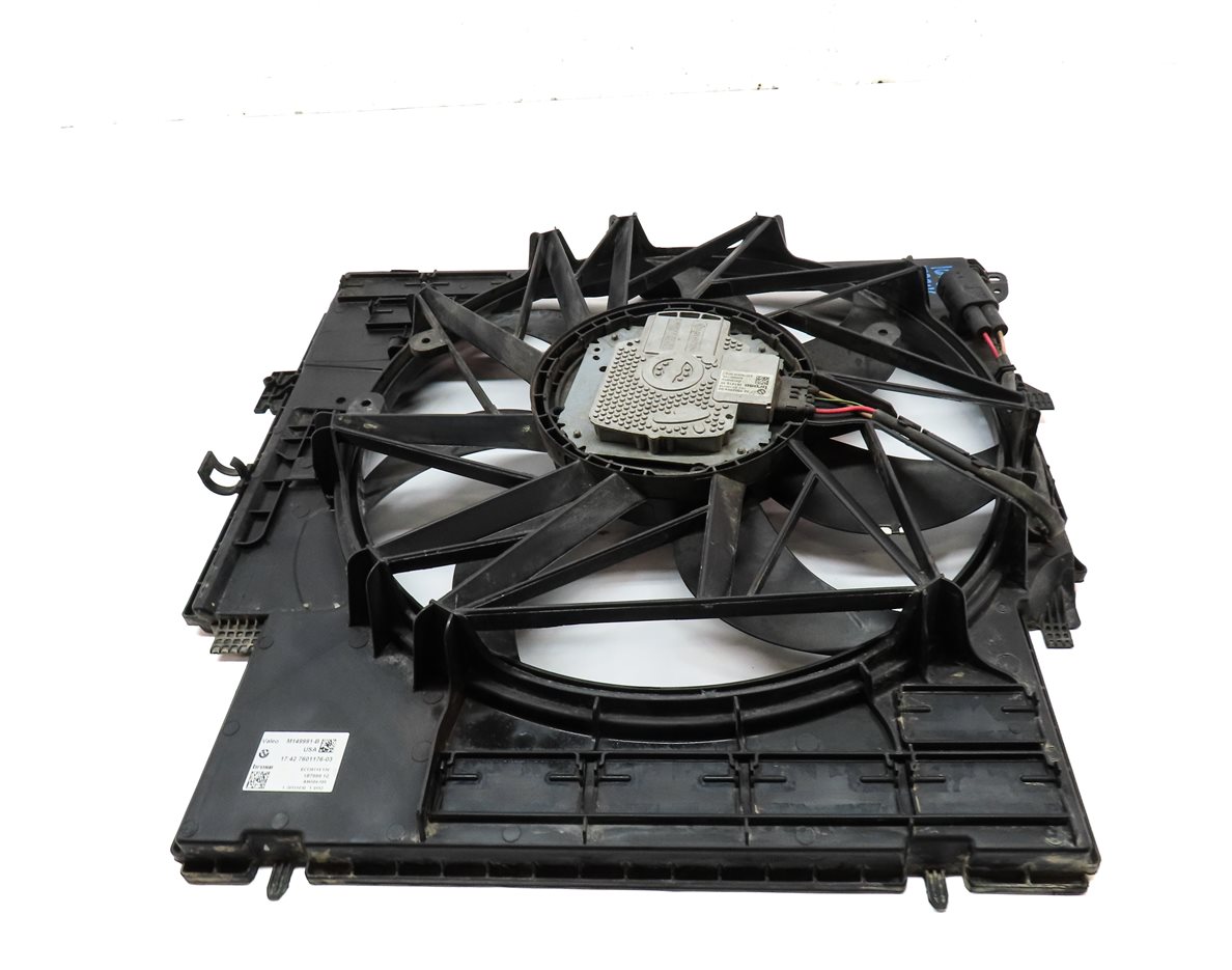 Thumbnail 5: 13-18 BMW X3 X4 (F25 F26) 2.0L N20 TURBO ENGINE RADIATOR COOLING FAN w/ SHROUD