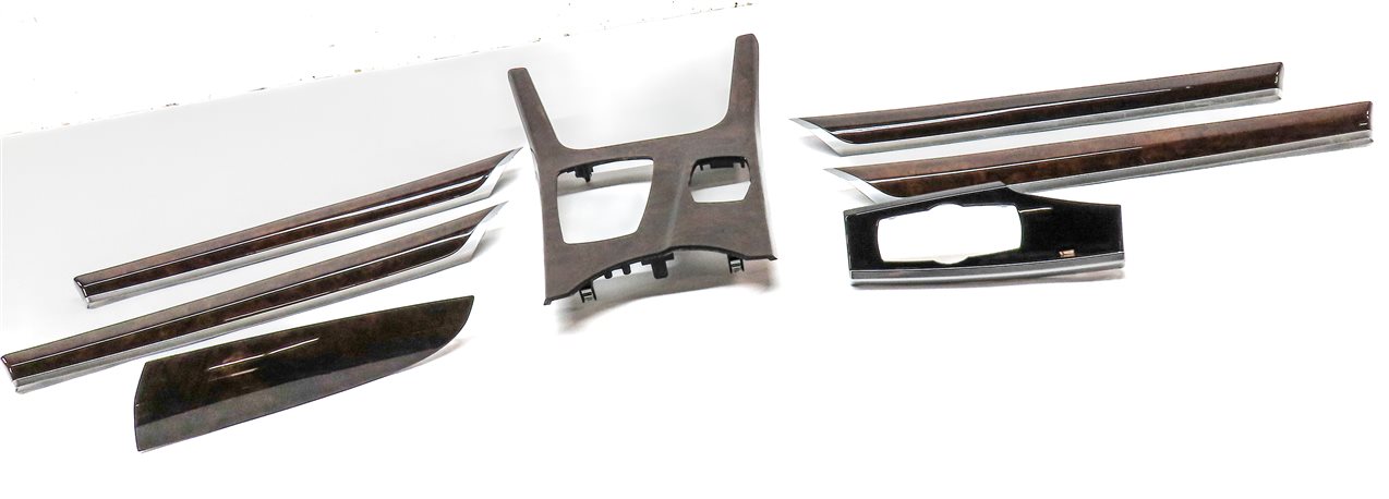 Thumbnail 3: 2016 BMW X3 (F25) FRONT REAR LEFT RIGHT DOOR DASH CONSOLE TRIM SET (WALNUT)