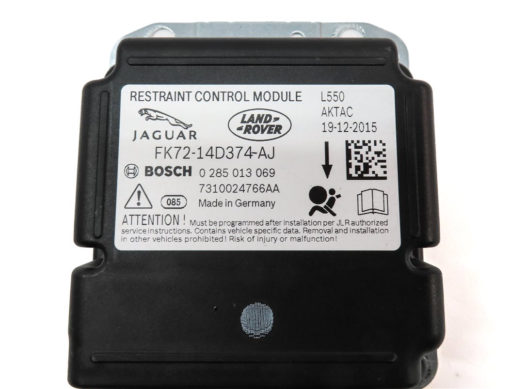 Thumbnail 4: 2015-2019 LAND ROVER DISCOVERY SPORT (L538) SRS BAG CONTROL MODULE