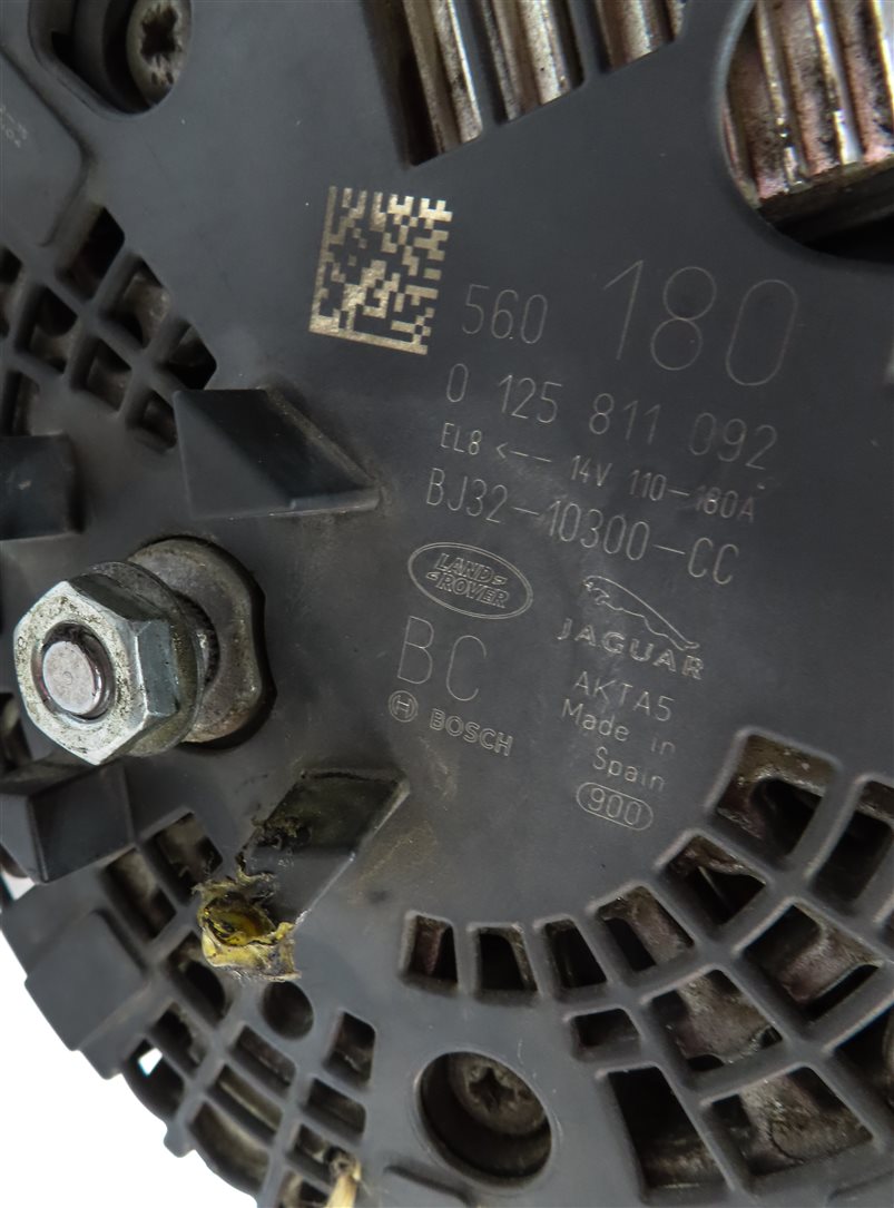 Thumbnail 7: 13-17 RANGE ROVER EVOQUE DISCOVERY SPORT LR2 (L538 L550) 2.0L 180 AMP ALTERNATOR