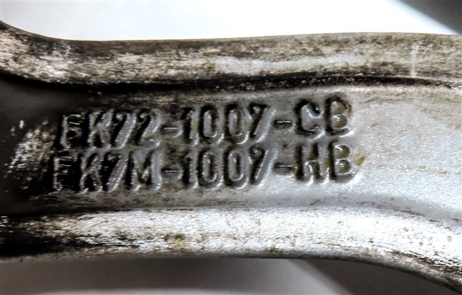 Thumbnail 4: 16-19 LAND ROVER DISCOVERY SPORT L550 18x8 ANGLED V 5 SPOKE WHEEL RIM ALUMINUM
