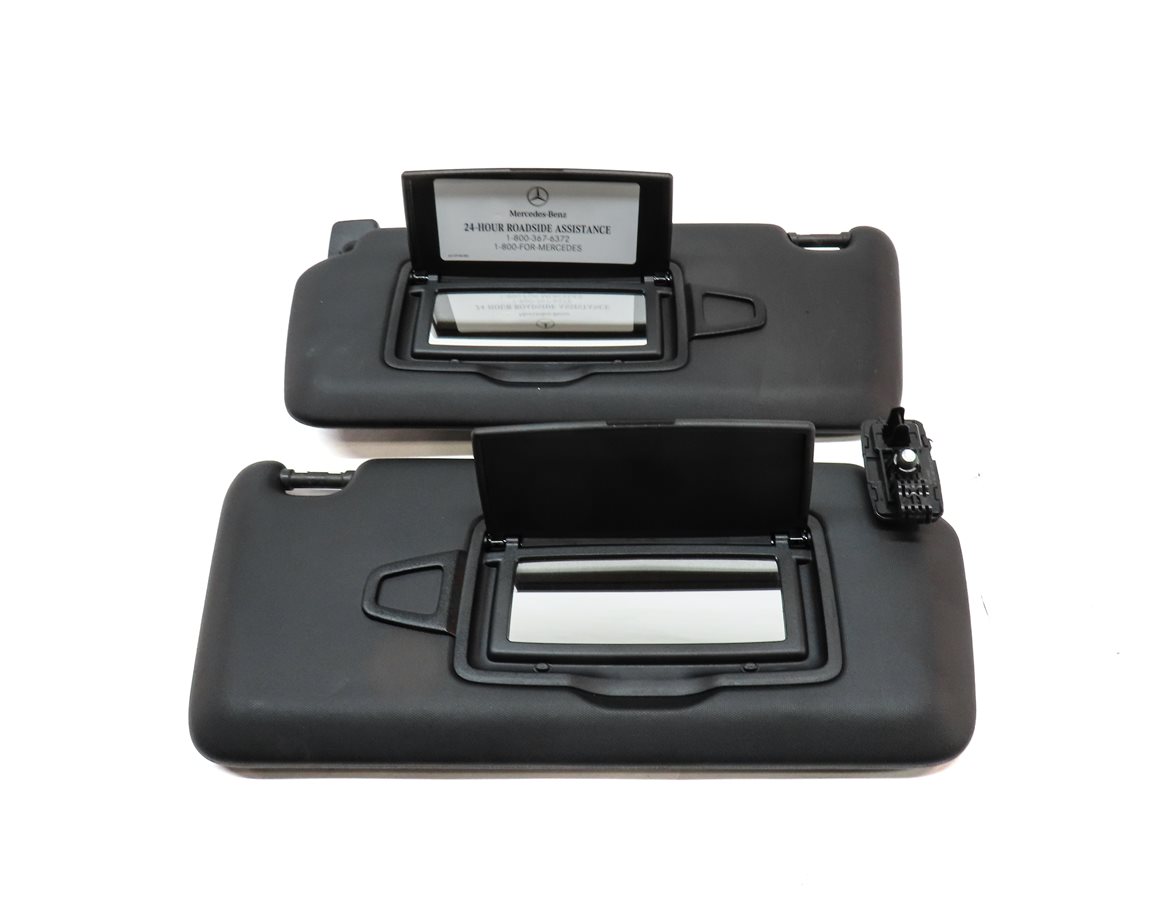 Thumbnail 4: 14-20 MERCEDES CLA GLA CLASS (C117 X156) FRONT LEFT & RIGHT SUNVISOR SET (BLACK)