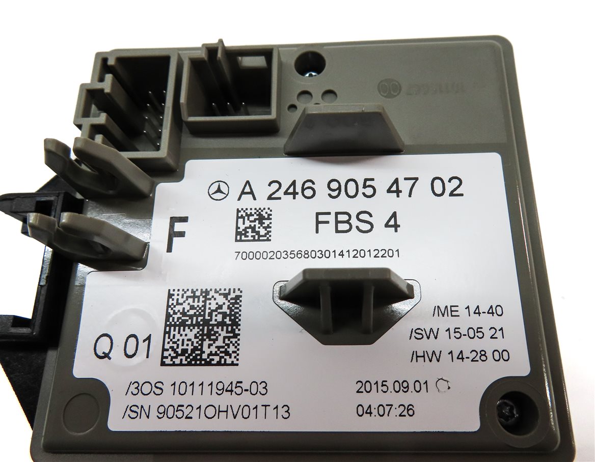 Thumbnail 5: 2016-2017 MERCEDES B250 CLA GLA (C117 W242 X156) IGNITION SWITCH MODULE